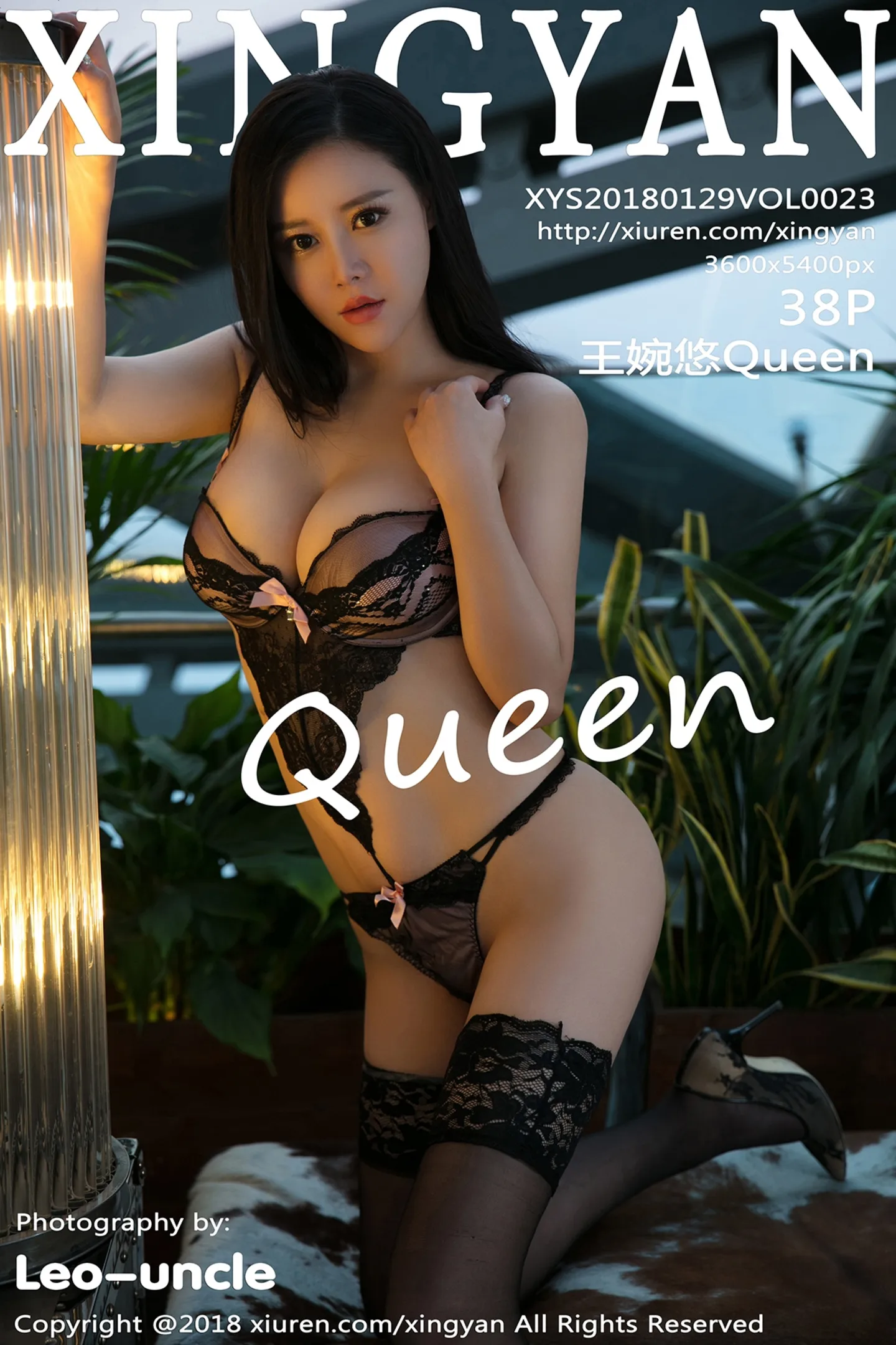 [XINGYAN星颜社]Vol.023_嫩模王婉悠Queen开胸超透连体衣秀豪乳胶带遮点诱惑写真38P-秀人网 - XiuRen.Pro